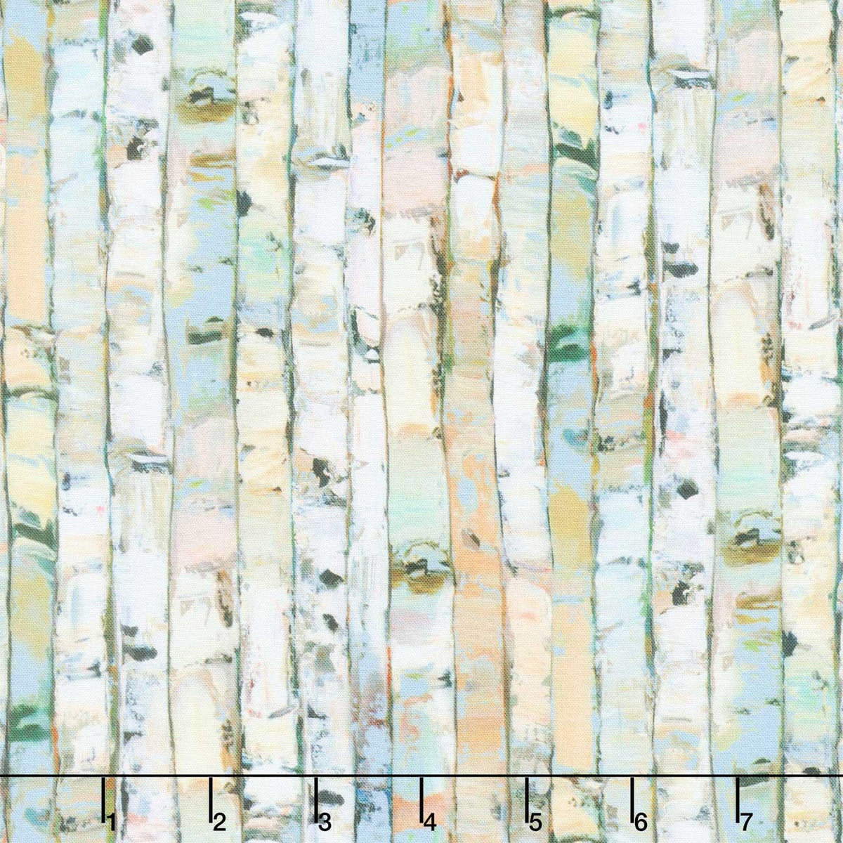 Canoe Lake - Stripe Light Green Multi Yardage