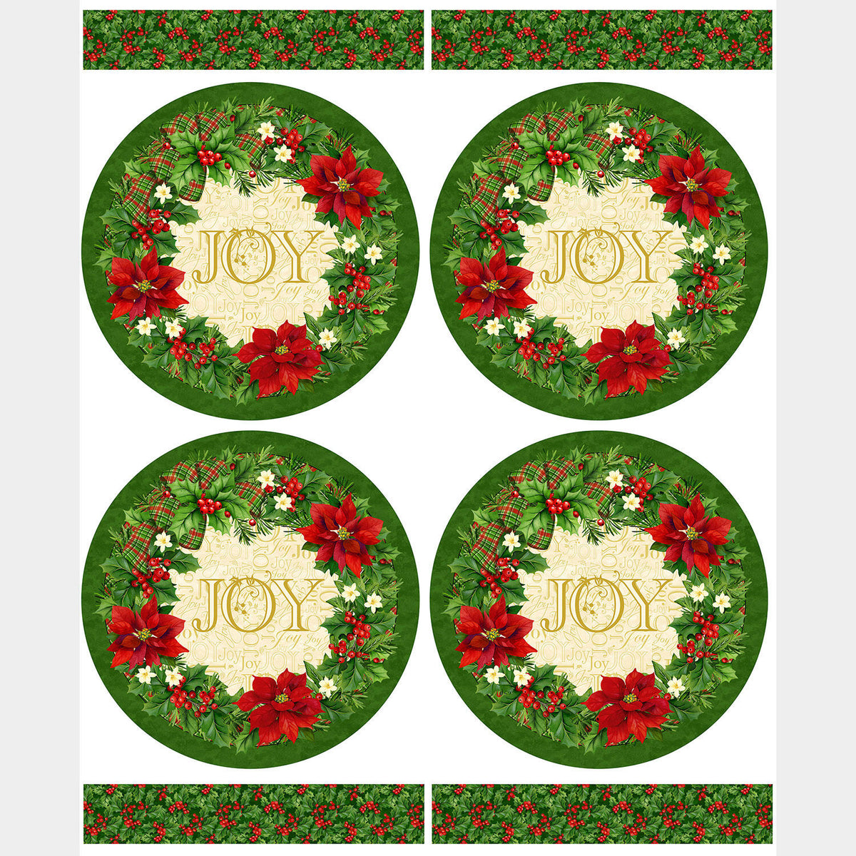 Deck the Halls - Placemats Pine Multi Panel