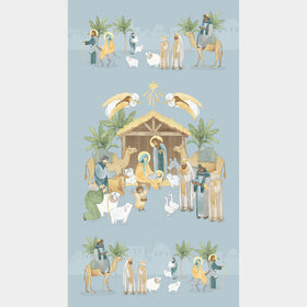 The Nativity - Nativity Blue Multi Panel
