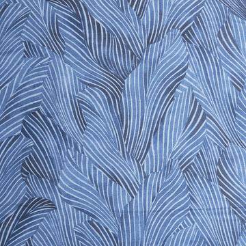 Earth Tone - Tonal Leaves Navy 108" Wide 3 Yard Cut