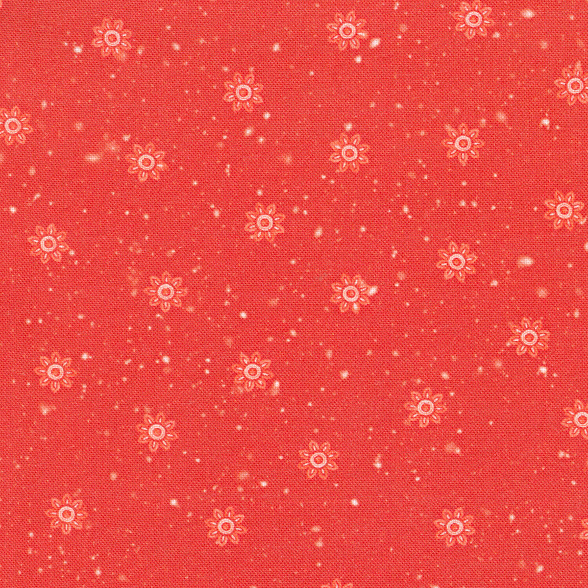 Woodland Whispers - Snowy Tonal Toss Red Yardage