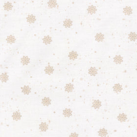 Woodland Whispers - Snowy Tonal Toss White Ecru Yardage
