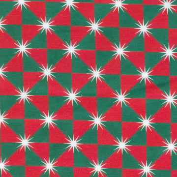 Nutcracker Whimsy - Diamond Geo Red Green Yardage