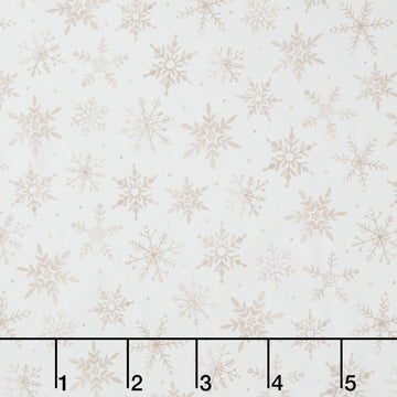 First Frost - First Snowfall Allover Neutral 108" Wide Backing