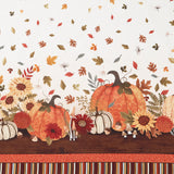 Autumn Homestead - Harvest Tabletop Double Border Ecru Multi Yardage