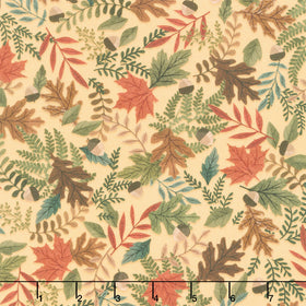 Autumn Homestead - Fall Foliage Yellow Yardage