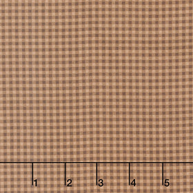 Cider Mill - Harvest Gingham Brown Yardage