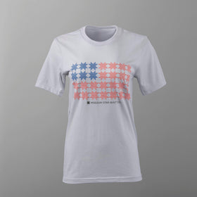 Missouri Stars & Stripes T-shirt - Heather Silver - 2XL