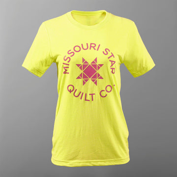Missouri Star Logo T-shirt - Neon Yellow