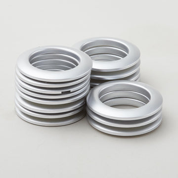 Curtain Grommets - Large Brushed Silver