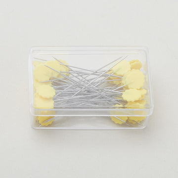 Flat Flower Pins Yellow