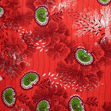 Uniwax - Prints from the Ivory Coast Wax Print Tangerine Yardage