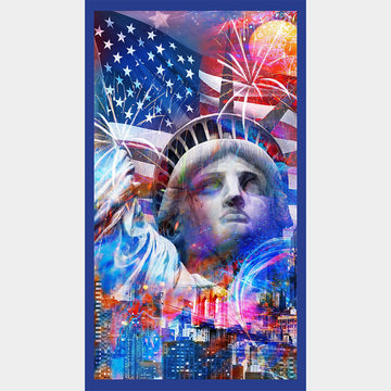 Land of the Free - Statue Of Liberty Americana Panel