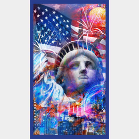 Land of the Free - Statue Of Liberty Americana Panel