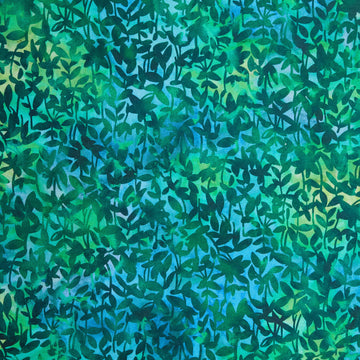 Jeweled Blossoms - Emerald Leaves 2 Yard Cut