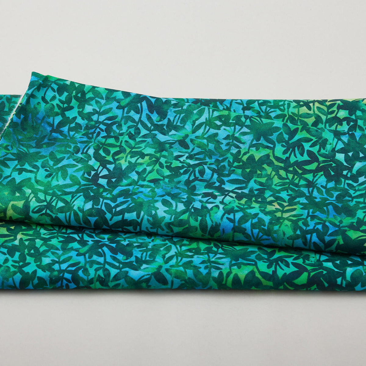 Jeweled Blossoms - Emerald Leaves 2 Yard Cut