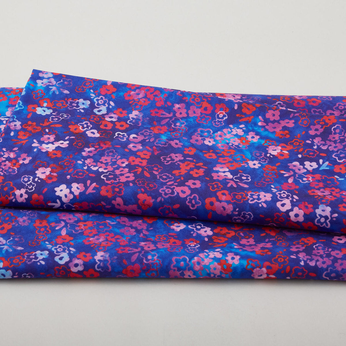 Jeweled Blossoms - Lapis Ditsy Blooms 2 Yard Cut