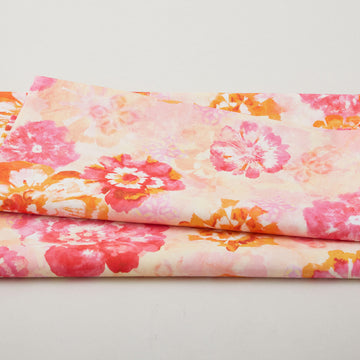 Sunset Cove - Sunkissed Tossed Large Flower 2 Yard Cut
