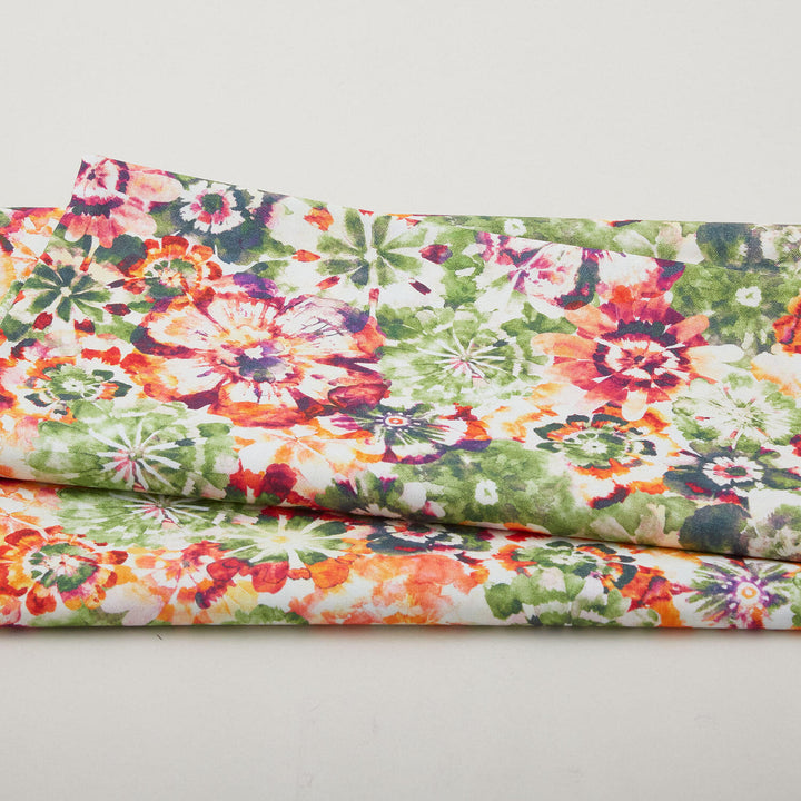 Sunset Cove - Sorbet Packed Flowers 2 Yard Cut