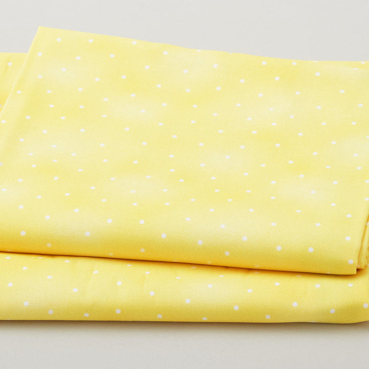 Fabric Market Favorites - Daffodil White Dots 2 Yard Cut