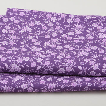 Fabric Market Favorites - Crocus Swirly Leaf Flower 2 Yard Cut