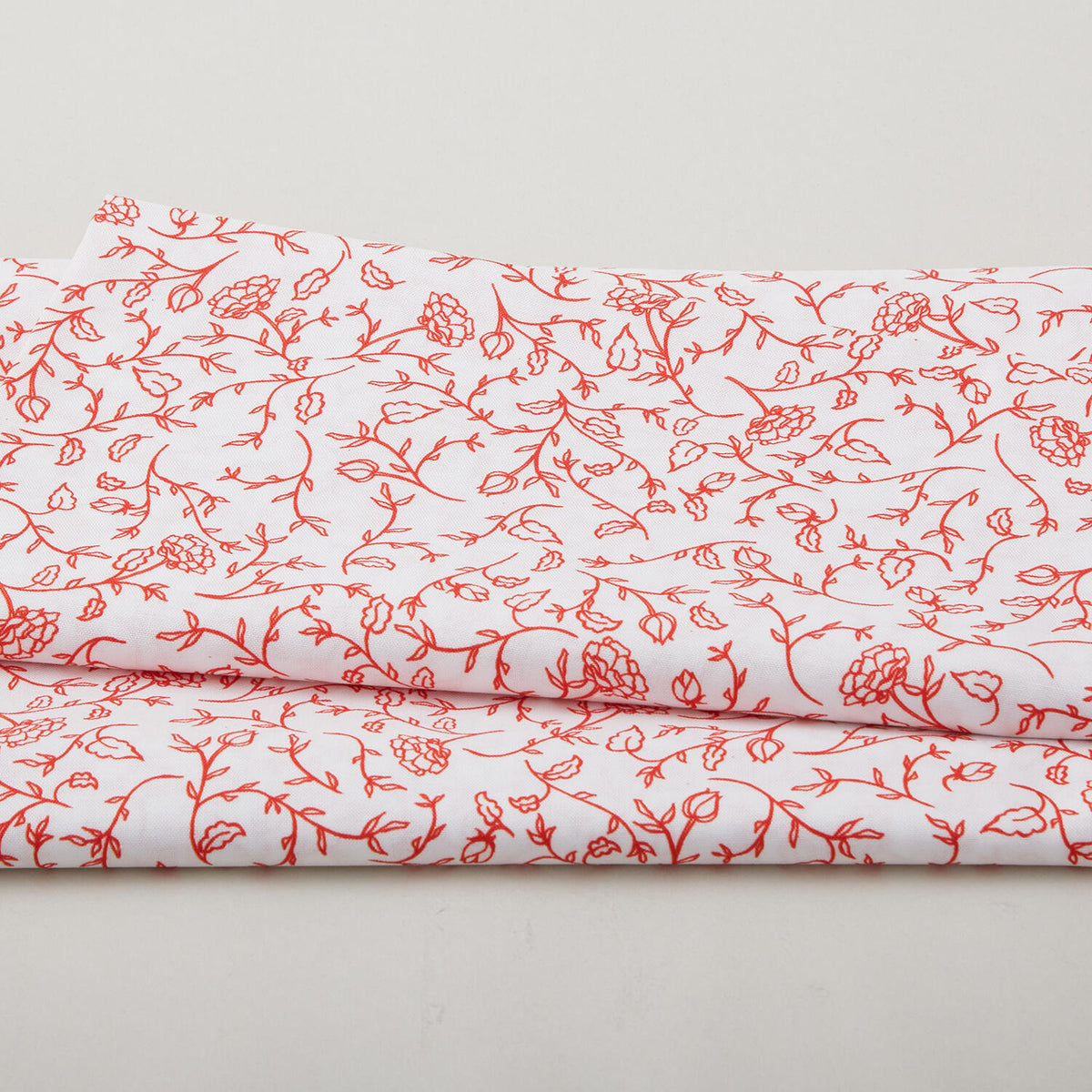 Scarlet Stitch - White Vines 2 Yard Cut