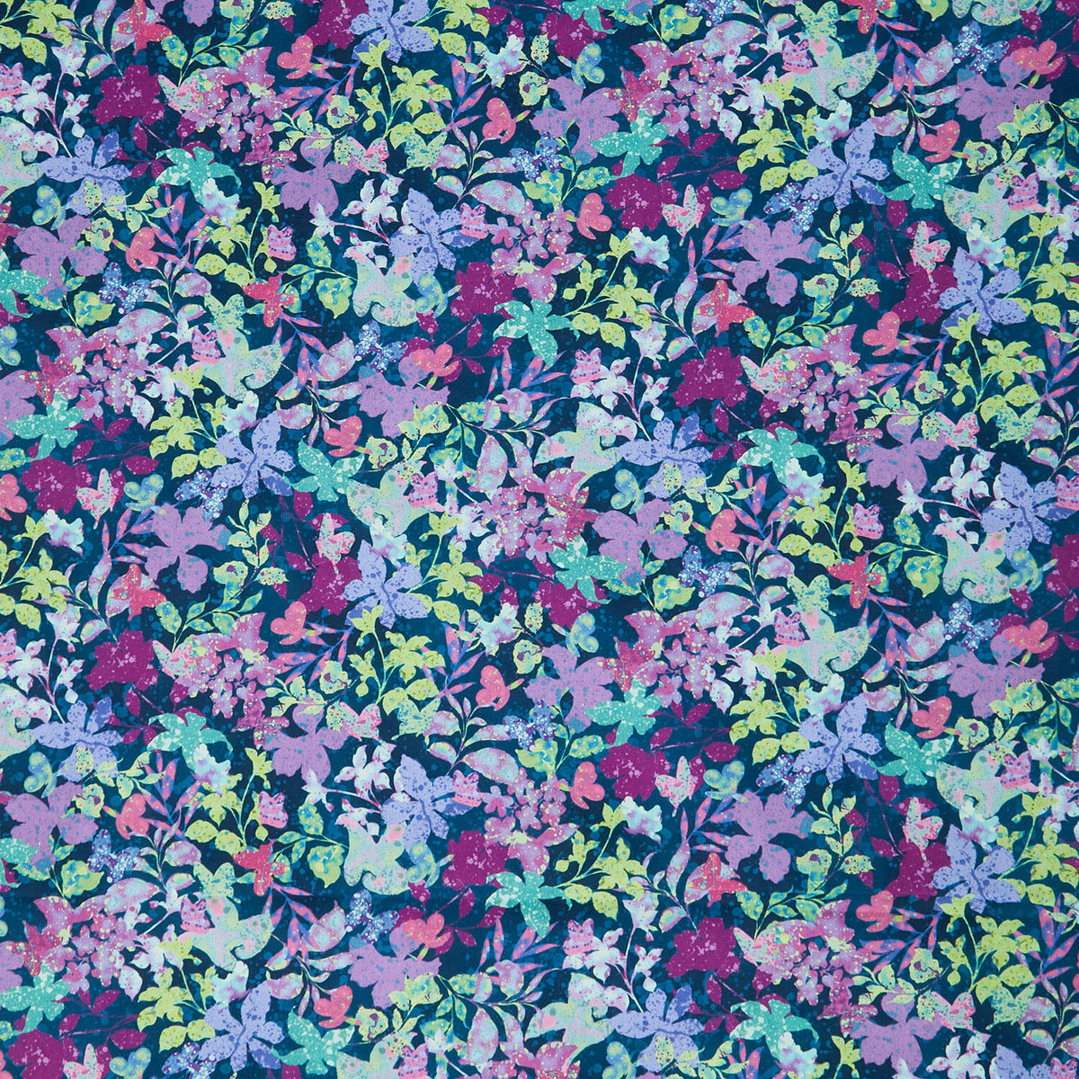 Wide Collection - Floral Teal 108" Wide Backing