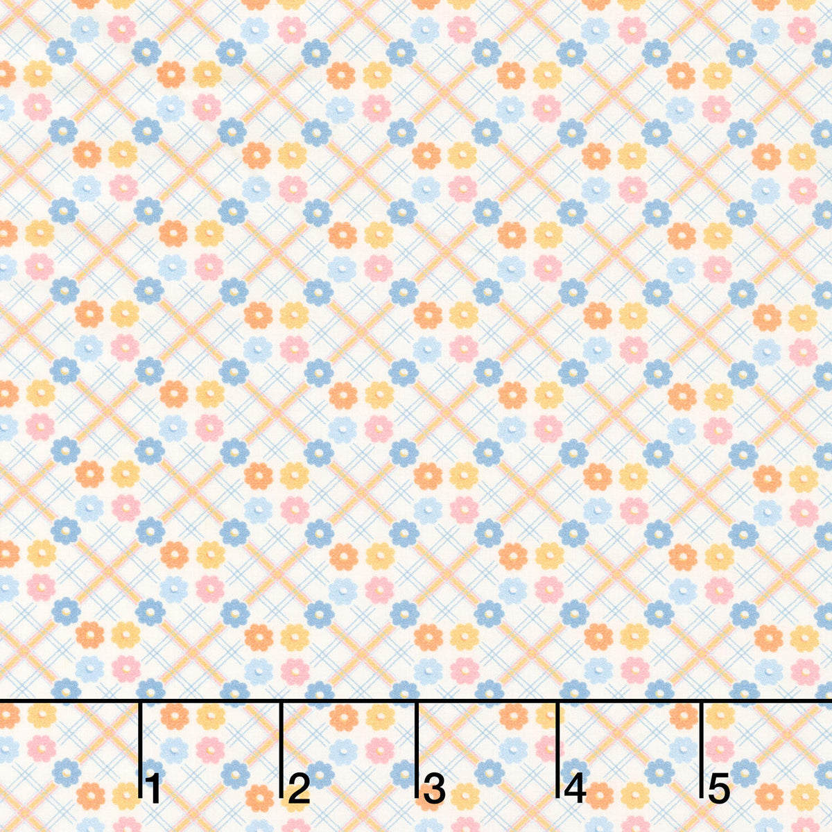 Darlene's Favorites - Floral Plaid Garden Yardage