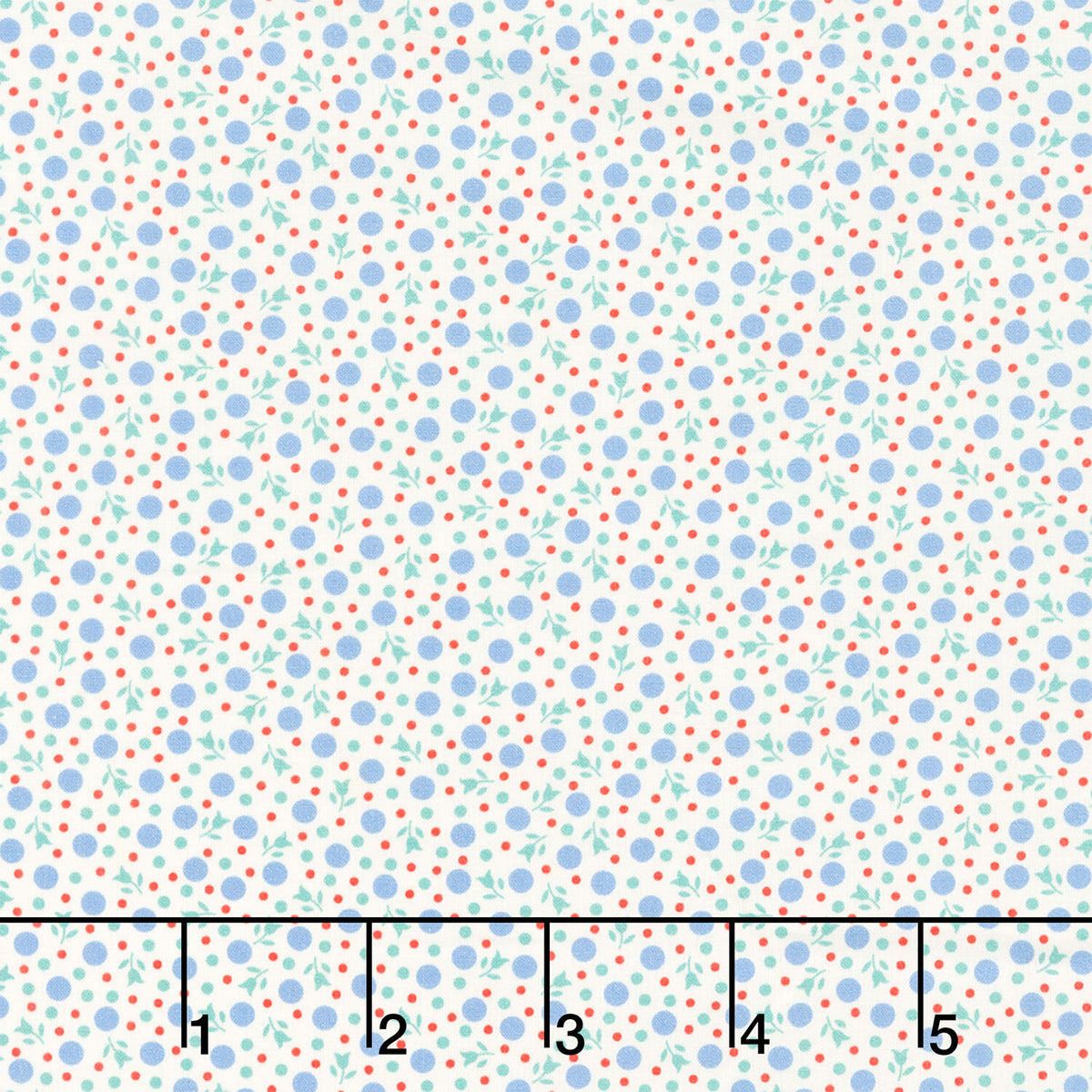 Darlene's Favorites - Scattered Tulips Blue Yardage