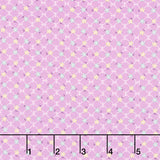 Darlene's Favorites - Flower Geo Squares Lavender Yardage