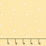 Darlene's Favorites - Hearts And Leaves Yellow Yardage