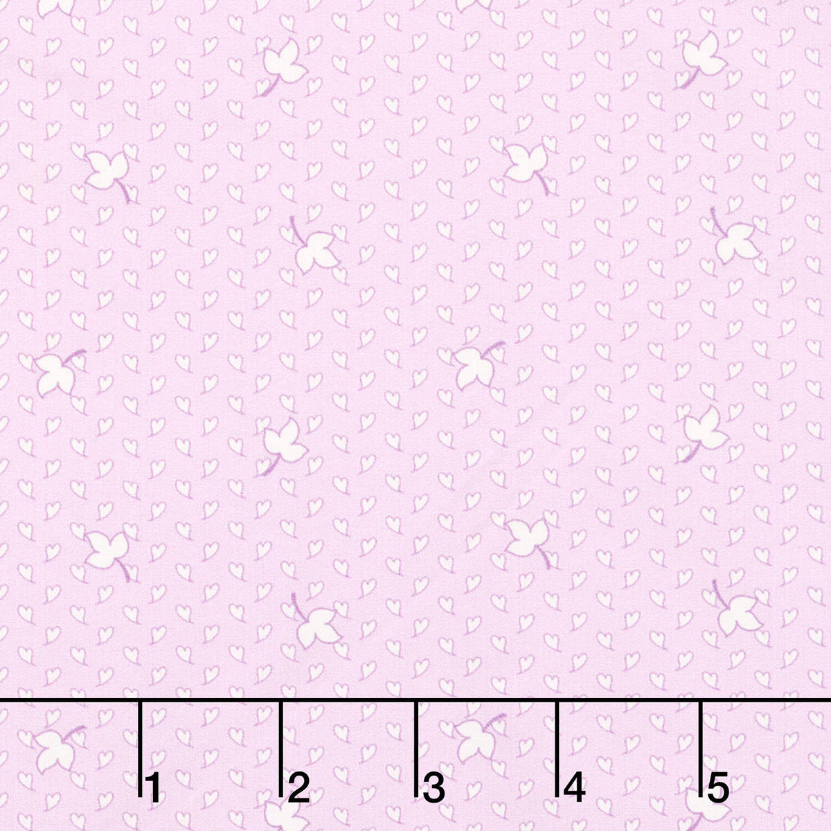 Darlene's Favorites - Hearts And Leaves Lavender Yardage