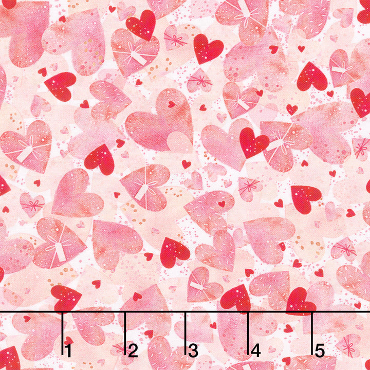 Charming Love - Packed Hearts Sweet Yardage