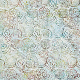 Artisan Batiks - Coastal Shells Large Shells Island Green Yardage