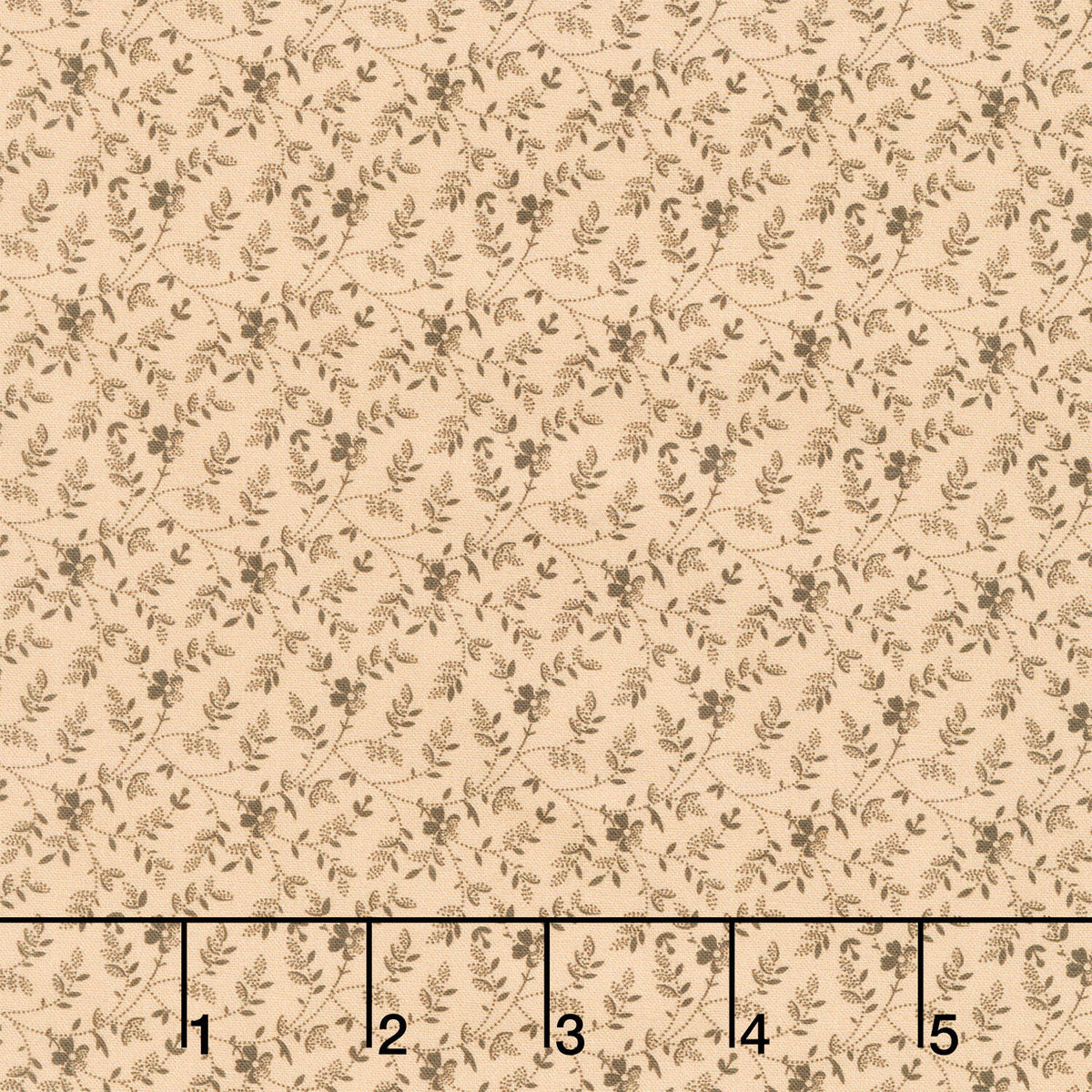 Love Mom - Delicate Branches Tan Yardage