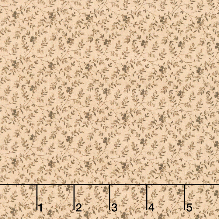 Love Mom - Delicate Branches Tan Yardage