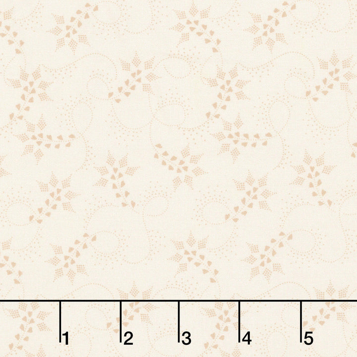 Love Mom - Dotted Swirl Natural Yardage