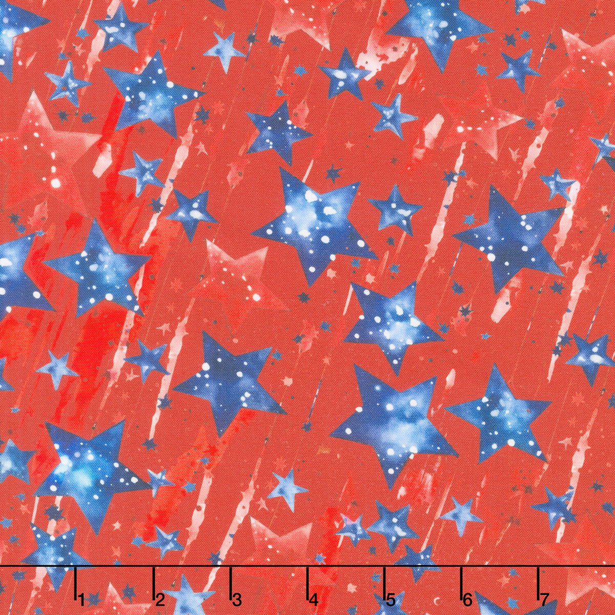 Stars and Stripes - Shooting Stars Red Yardage