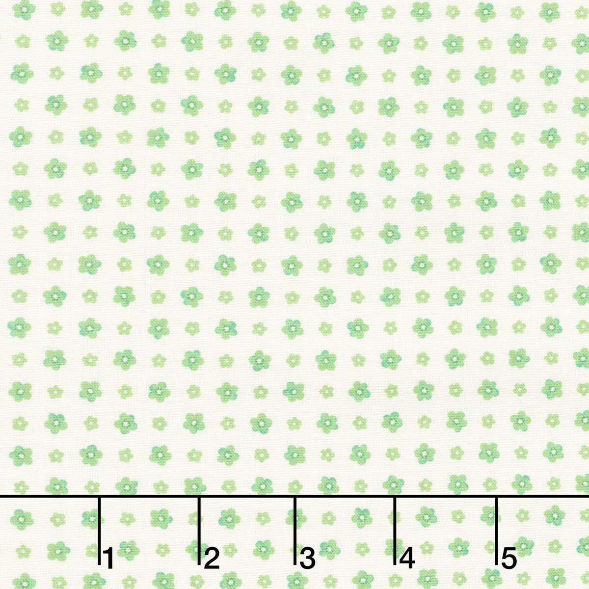 Fabric Market - Small Flower Grid Fresh Dew Yardage
