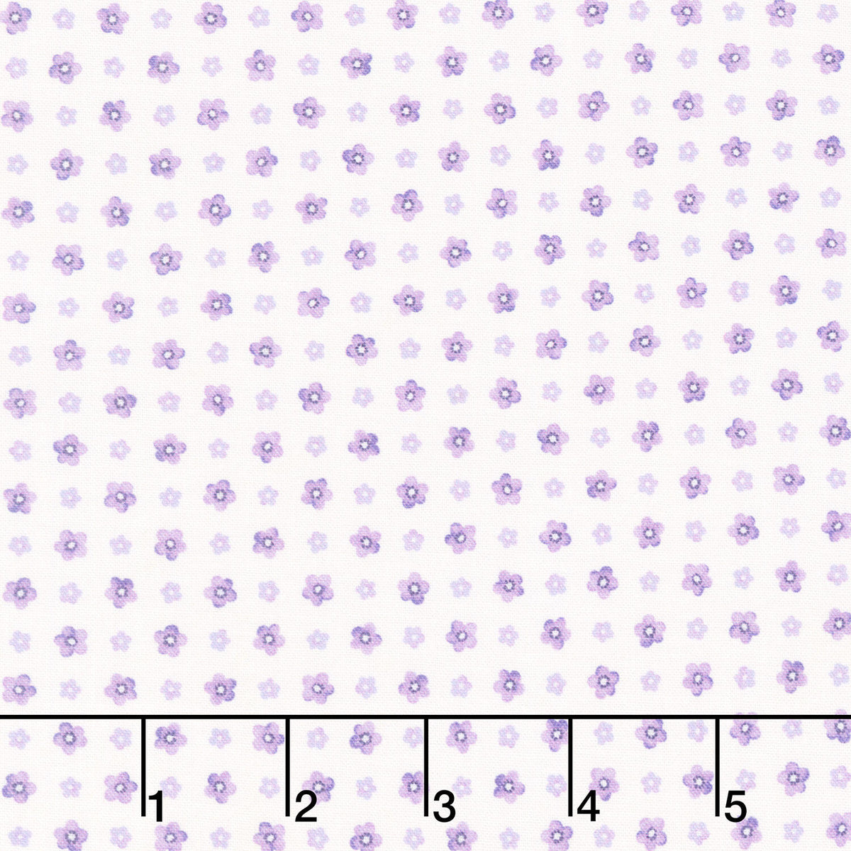 Fabric Market - Small Flower Grid Heather Yardage