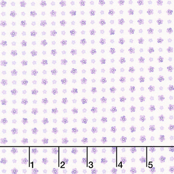 Fabric Market - Small Flower Grid Heather Yardage