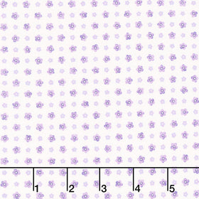 Fabric Market - Small Flower Grid Heather Yardage