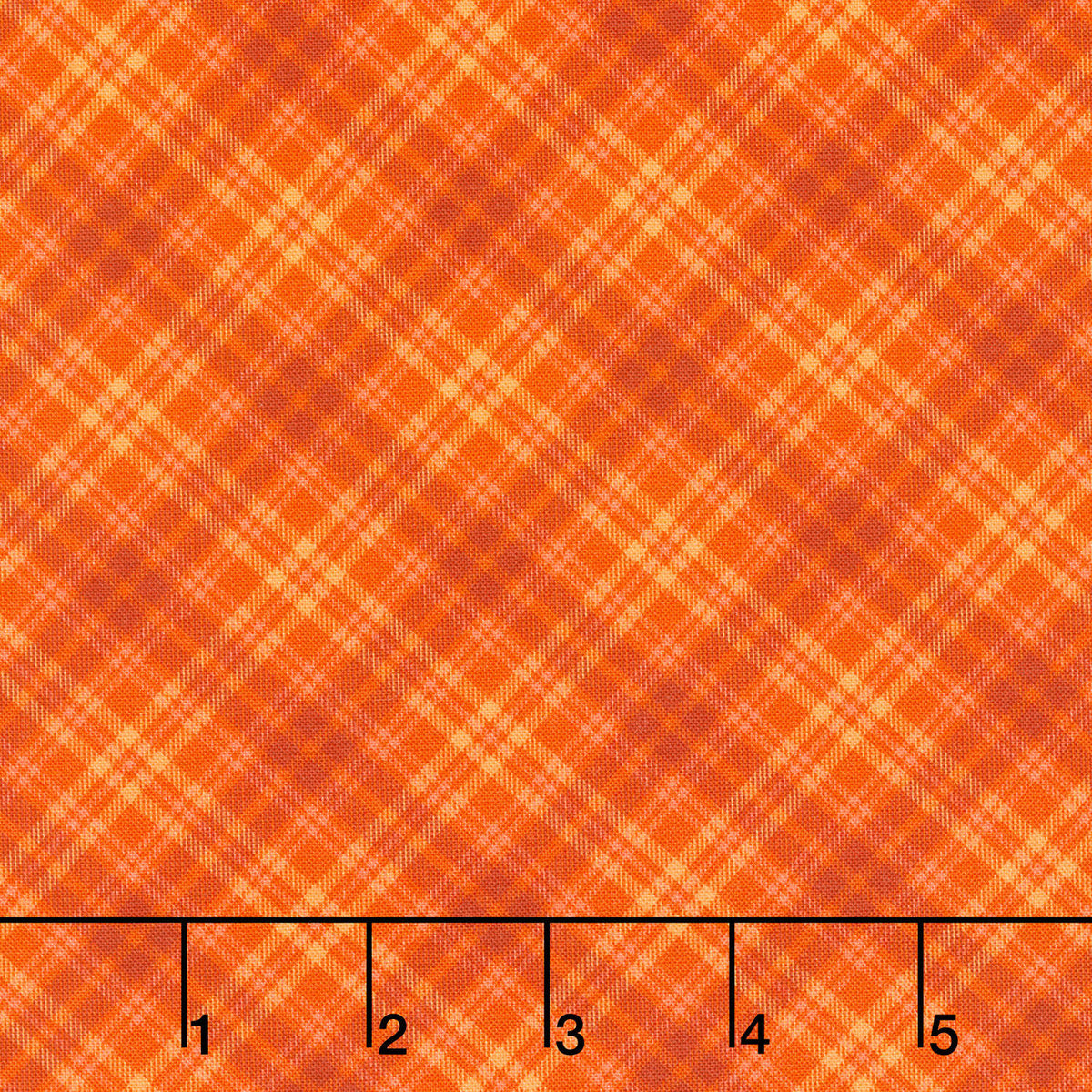 Fabric Market - Diagonal Plaid Sienna Yardage