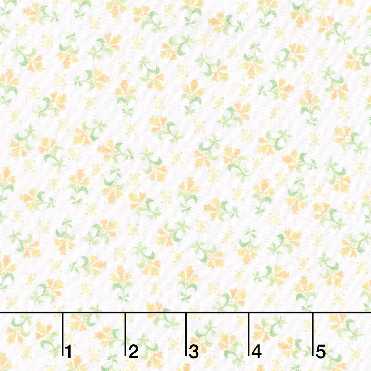 Fabric Market - Tossed Foulard Citrus Yardage