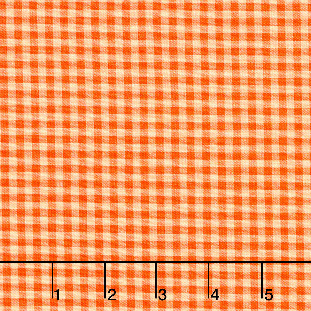 Fabric Market - Gingham Check Nectarine Yardage