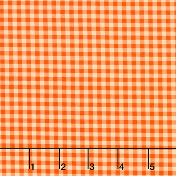 Fabric Market - Gingham Check Nectarine Yardage