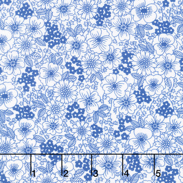 Fabric Market - Packed Florals Ice Yardage