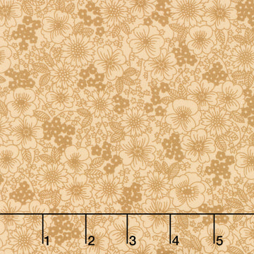 Fabric Market - Packed Florals Hazelnut Yardage
