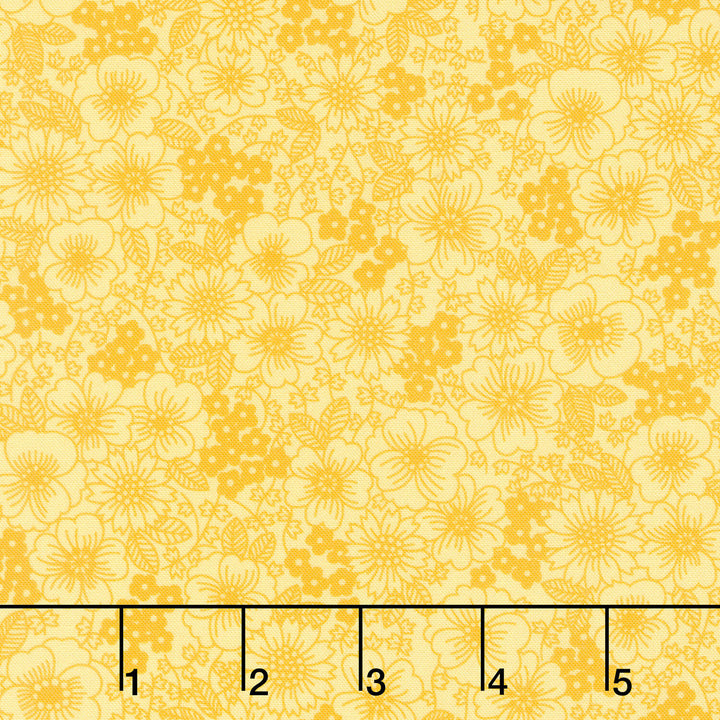 Fabric Market - Packed Florals Sunkissed Yardage