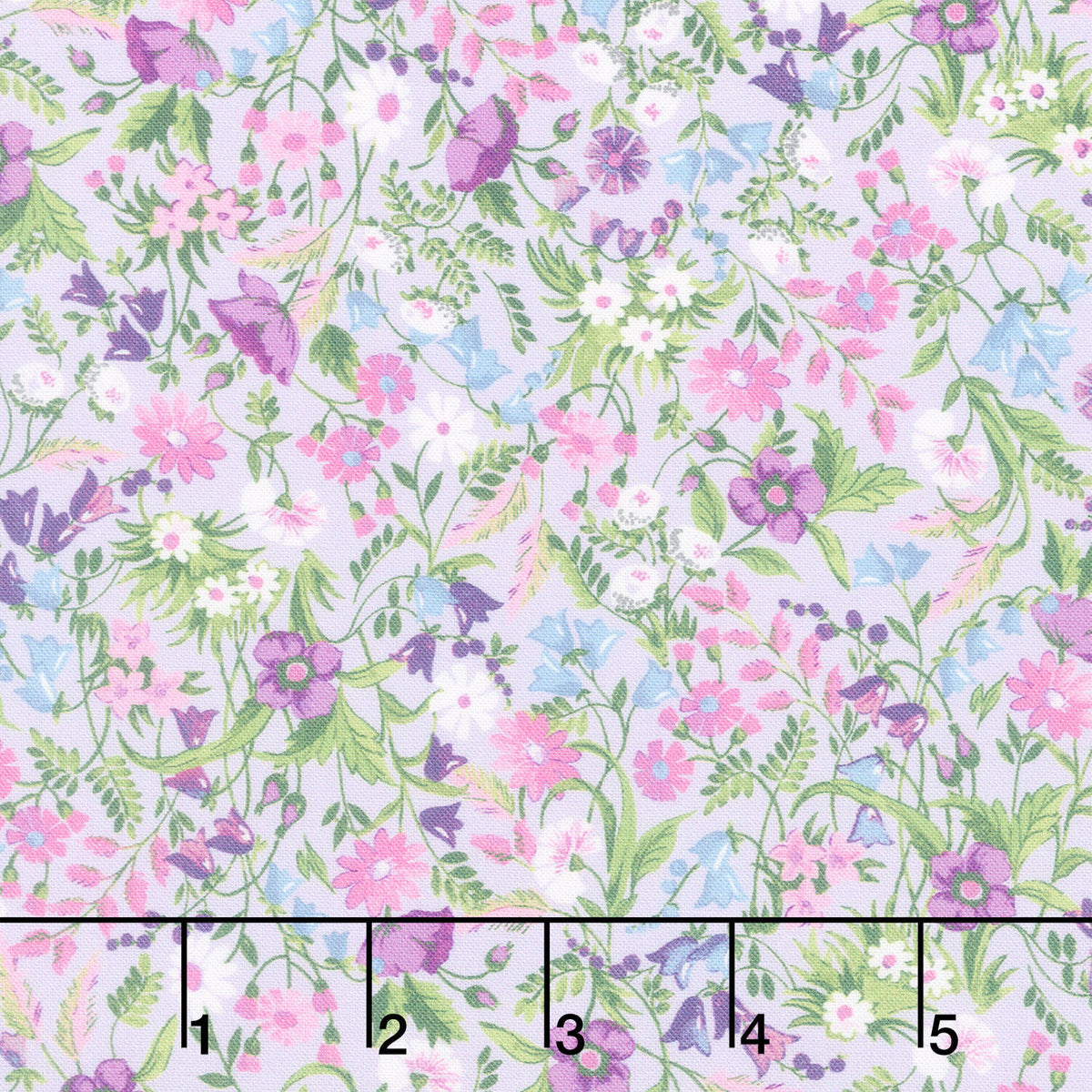 Fabric Market - Packed Mixed Florals Zinnia Yardage
